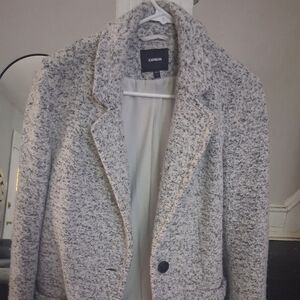 Express Women's Textured Gray Coat